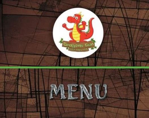 Dragons Den  Aberdare Food and Drink Menu